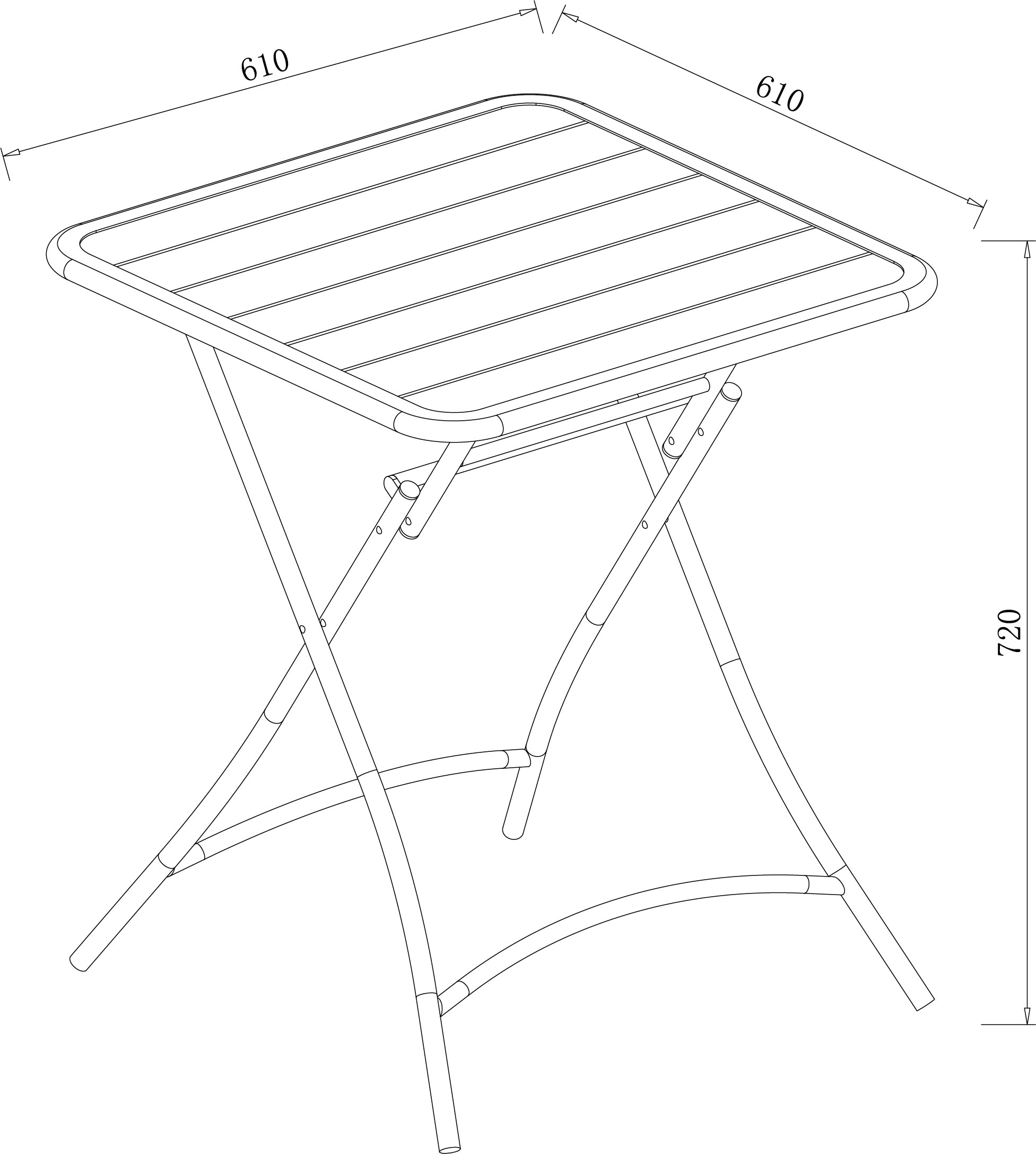 Urban Bistro Set dimensions